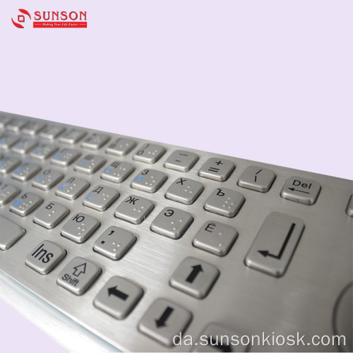 Anti-optøjer Metal tastatur med Touch Pad